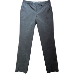 Express Men's Slim Fit Wrinkle Resistant Dress Pants Flat Front Size 30x32 Gray